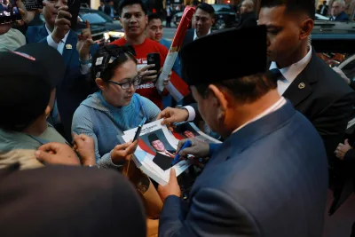 Antusiasme Diaspora Warnai Kedatangan Prabowo di New York