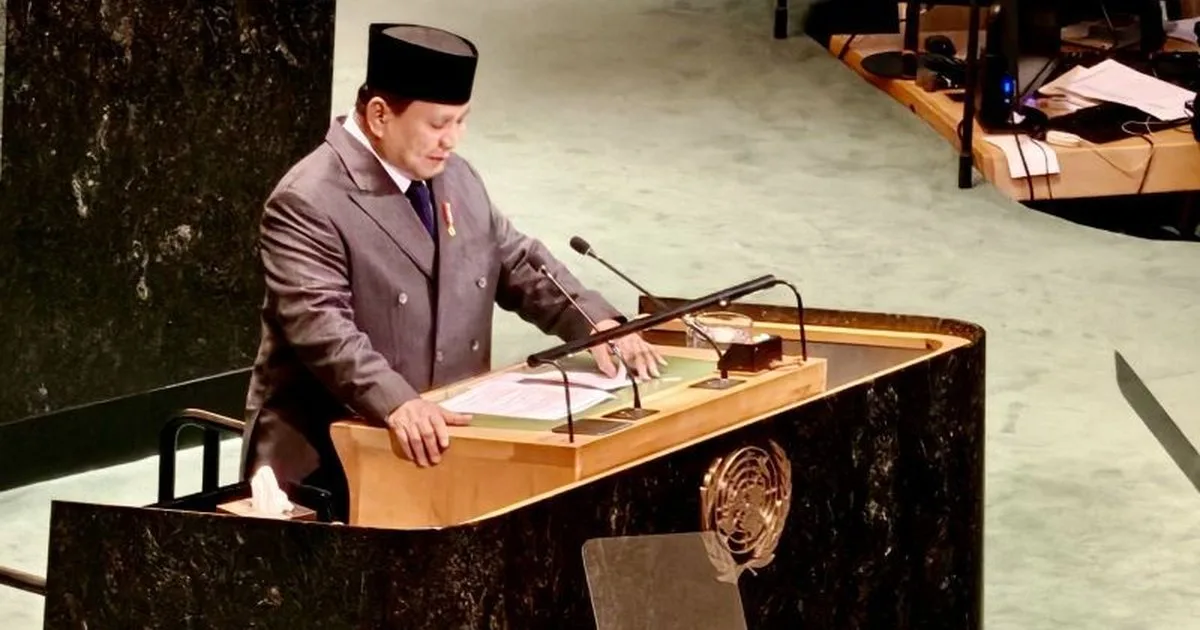 Prabowo Tegaskan Dukungan Palestina di KTT PBB New York