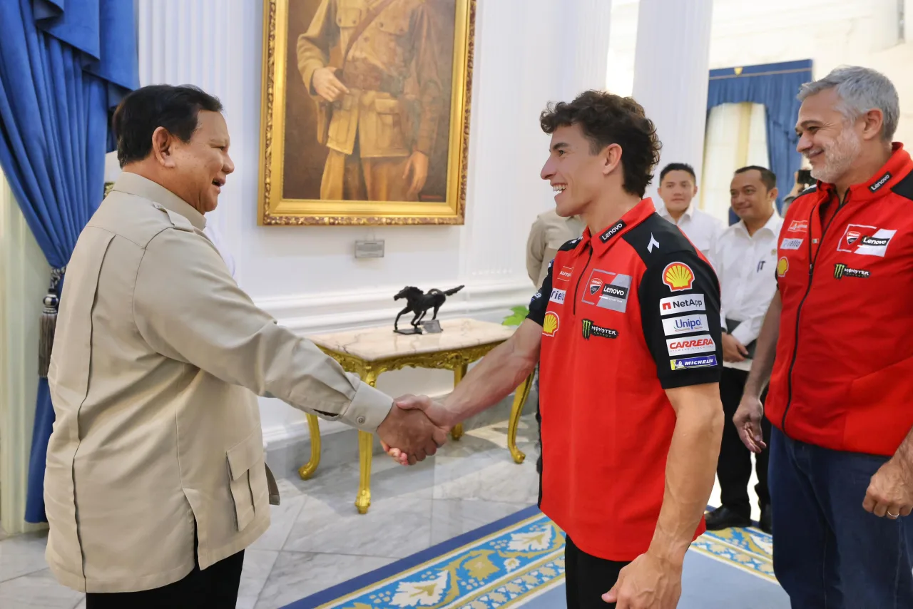 Prabowo Sambut Marc Márquez di Istana, Dorong Sport Tourism dan Regenerasi Pebalap Indonesia