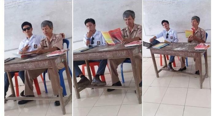 Fakta di Balik Foto Siswa SMA Merokok di Samping Guru