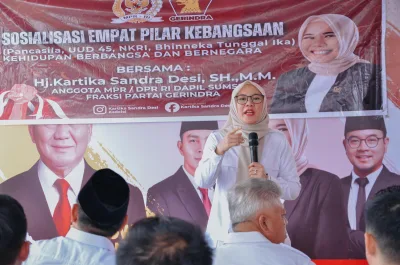 Anggota MPR RI Kartika Sandra Desi Sosialisasikan Empat Pilar Kebangsaan dan Ajak Kader Gerindra Sumsel Jaga Persatuan Menyambut Ramadhan