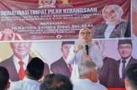 Anggota MPR RI Kartika Sandra Desi Sosialisasikan Empat Pilar Kebangsaan dan Ajak Kader Gerindra Sumsel Jaga Persatuan Menyambut Ramadhan